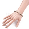 6mm Round Natural Maifanite/Maifan Stone Beads Stretch Bracelet BJEW-JB07088-03-3