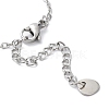 Tarnish Resistant 201 Stainless Steel Link Bracelets with Cable Chains BJEW-P297-01P-C-3