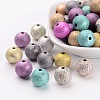 Spray Painted Acrylic Beads PB24P9286-1