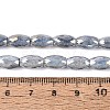 Anti-Tarnish Electroplate Glass Beads Strands EGLA-Q130-02A-01-4