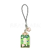12Pcs 6 Style Japanese Style Enamel Omamori Blessing Decoration Phone Charms Strap HJEW-PH01770-2
