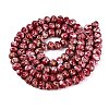 Opaque Baking Paint Glass Beads Strands GLAA-Q110-03A-16-2