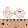 Golden Plated Alloy Charms X-ENAM-S118-01U-3