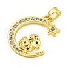 Brass Micro Pave Clear Cubic Zirconia Pendants FIND-Z044-03L-2