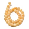Natural Yellow Jade Bead Strands X-G-K121-01-14mm-5