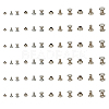 400 Sets 4 Styles Iron Rivets IFIN-FH0001-80-1