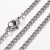 Non-Tarnish 304 Stainless Steel Necklace MAK-K004-12P-2