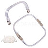 Zinc Alloy Tube Bag Flex Frames DIY-WH0581-47A-1