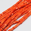 Synthetic Turquoise Beads Strands TURQ-G108-4x4mm-10-1