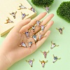 20Pcs 10 Styles Printed Alloy Pendants ENAM-YW0003-86-4