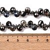Transparent Electroplate Glass Beads Strands EGLA-F152A-FR07-2