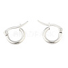 304 Stainless Steel Hoop Earrings EJEW-F105-36P-1