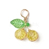 Cherry Glass Pendants PALLOY-JF03470-02-1