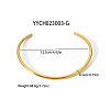 Simple 304 Stainless Steel Round Cuff Choker Necklaces Fashion Jewelry for Women RC6869-5-2