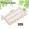 2-Slot Wooden Ring Display Stands ODIS-WH0025-88-3