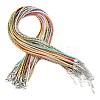Braided Polycotton Cord Necklaces Making MAK-F038-B-P-1