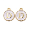 Golden Plated Alloy Charms LS-ENAM-S118-01D-1