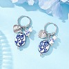 304 Stainless Steel Dangle Hoop Earrings EJEW-JE06737-02-1