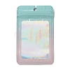 Rectangle Glitter Holographic PVC Zip Lock Bags ABAG-P011-01D-01-1