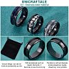 Unicraftale 10Pcs Stainless Steel Grooved Finger Ring Settings STAS-UN0039-22C-5