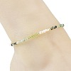 Gradient Faceted Round Natural Moss Agate & Green Aventurine & Potato Natural Pearl Beaded Anklets AJEW-AN00873-01-2