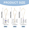 3Pcs 3 Styles Glass Suncatchers for Outdoor Garden Hanging Decoration HJEW-TADJ0001-04-3