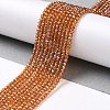 Electroplate Transparent Glass Beads Strands GLAA-H021-01A-FR02-3
