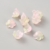 Iridescent Acrylic Bead Caps GLAA-TAC0015-17-1