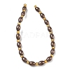 Electroplated Natural Druzy Geode Crystal Beads Strands G-G459-03B-3