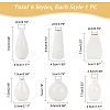 6Pcs 6 Style Mini Ceramic Floral Vases for Home Decor BOTT-NB0001-05-2
