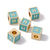 Rack Plating Brass Enamel Beads KK-B060-04G-06H-3