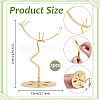 Zinc Alloy Crystal Rock Display Easels ODIS-WH0038-297G-2