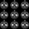 10Pcs Transparency Acrylic Christmas Balls Pendants DIY-CP0013-38B-7