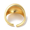 Plain Brass Open Cuff Ring RJEW-E292-10G-3