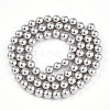 Baking Paint Pearlized Glass Pearl Bead Strands HY-N002-5mm-A03-3