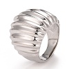 Non-Tarnish 304 Stainless Steel Textured Chunky Ring for Men Women RJEW-B040-17P-1