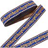Ethnic Embroidery Polyester Flat Ribbons OCOR-WH0060-38B-1