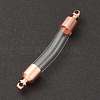Transparent Glass Vial Pendant Normal Link Connectors GLAA-D004-01RG-02-2