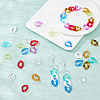 SUPERFINDINGS Transparent Acrylic Linking Rings OACR-FH0001-010-5
