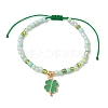 2Pcs Adjustable Nylon Cord Glass Seed Braided Bead Bracelets BJEW-JB11436-S-1