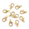 Zinc Alloy Lobster Claw Clasps X-E105-G-NF-2