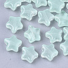 Transparent Spray Painted Glass Beads X-GLAA-N035-01-A05-1