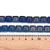 Electroplate Transparent Glass Beads Strands EGLA-N017-03E-4