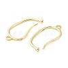 Brass Earring Hooks KK-R149-23G-2