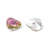 Faceted Glass Charms RGLA-L026-B09-3