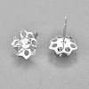 304 Stainless Steel Ear Stud Components STAS-G187-15S-1