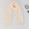 Women's Long Plaid Polyester Imitation Cashmere Tassels Scarf COHT-PW0001-34-22-1