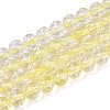 Crackle Transparent Glass Beads Strands X1-GLAA-N063-8mm-08-1