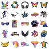 50Pcs Trendy and Cool Themes Paper Stickers STIC-C012-16-4
