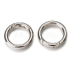 Zinc Alloy Spring Gate Rings PALLOY-C100-01P-02-2